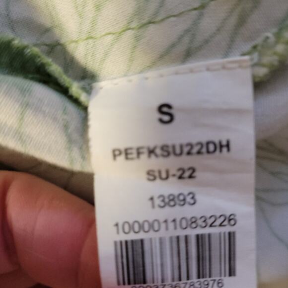 Max Floral Printed Straight Kurta Tunic‎ Dress Spring Summer Artsy Green Size S - Picture 6 of 8